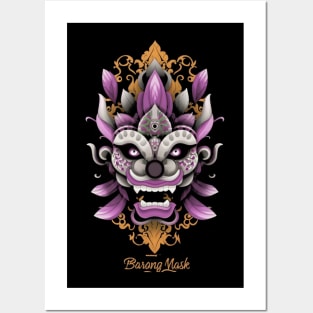 Barong mask Posters and Art